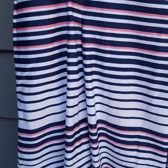 Charter Club 100% Cotton Pleated Strip Skirt Size 10 - Picture 4 of 12